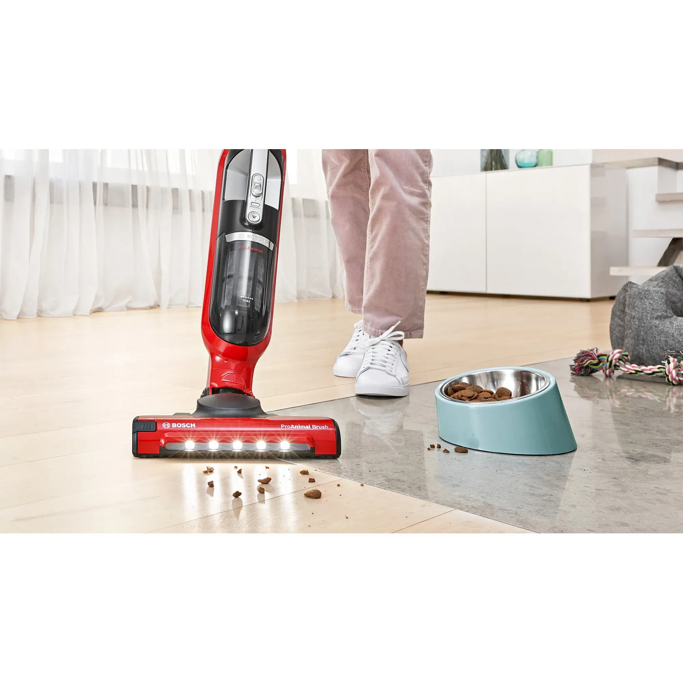 Aspiradora sin cable Flexxo Gen2 28Vmax ProAnimal Rojo BOSCH 8