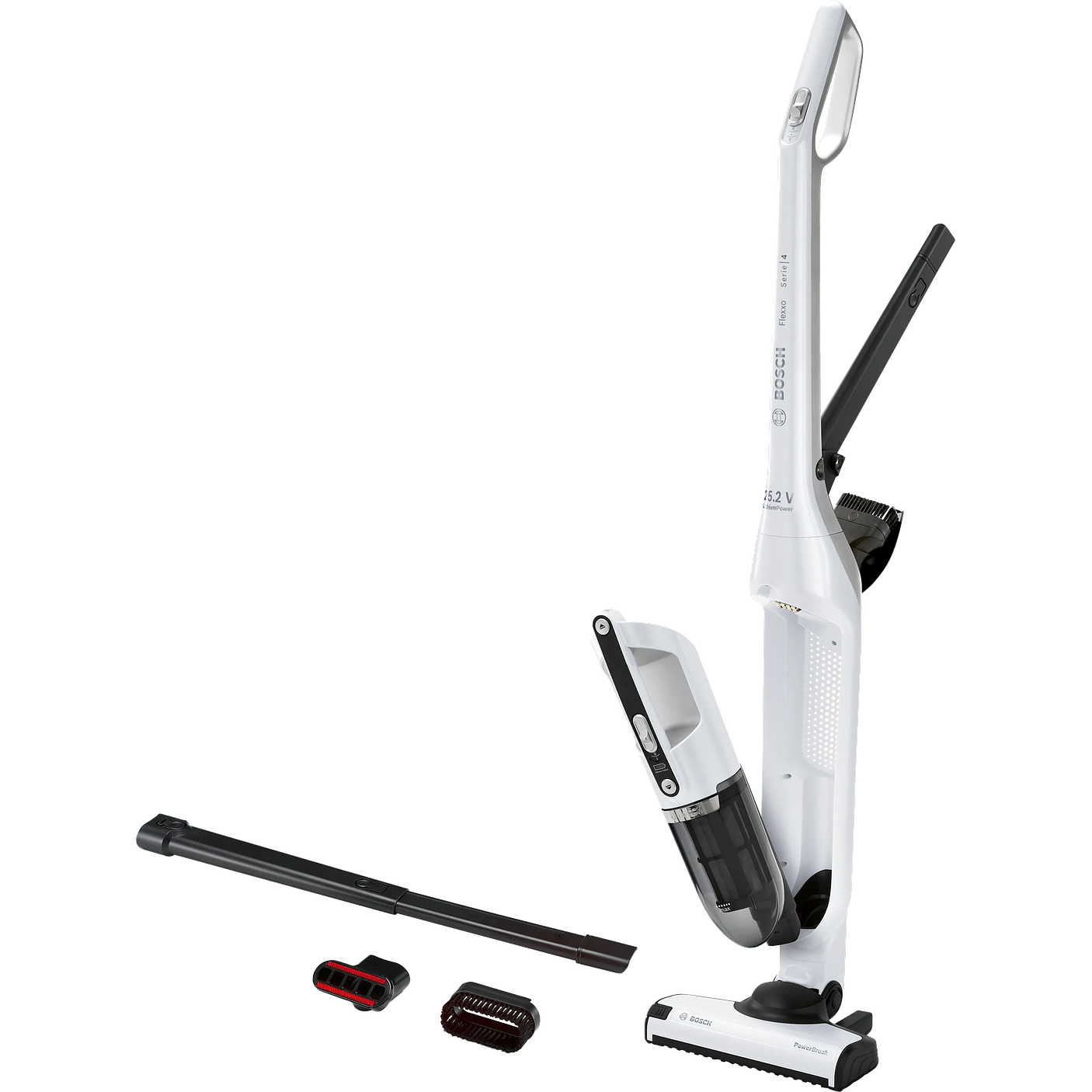 Serie 4 Aspiradora sin cable Flexxo 25.2V Blanco BOSCH 7