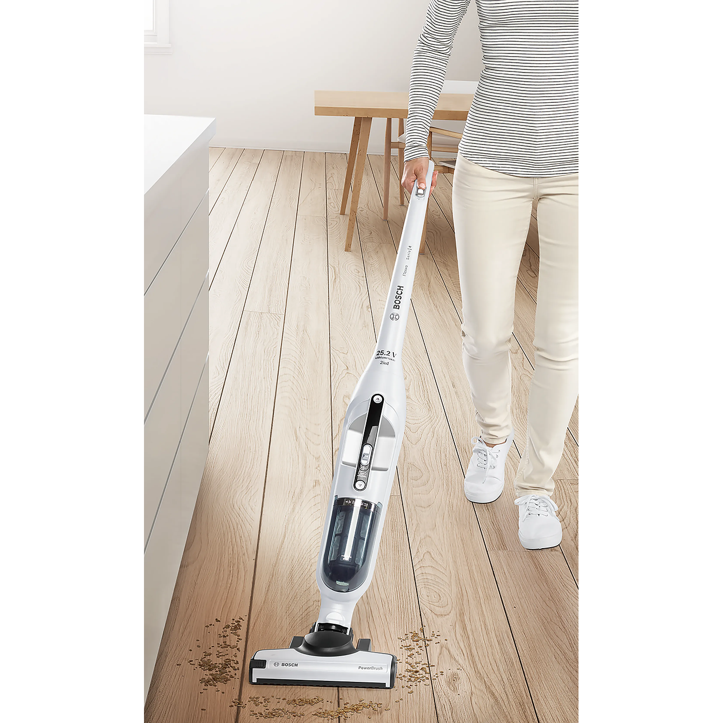 Serie 4 Aspiradora sin cable Flexxo 25.2V Blanco BOSCH 13