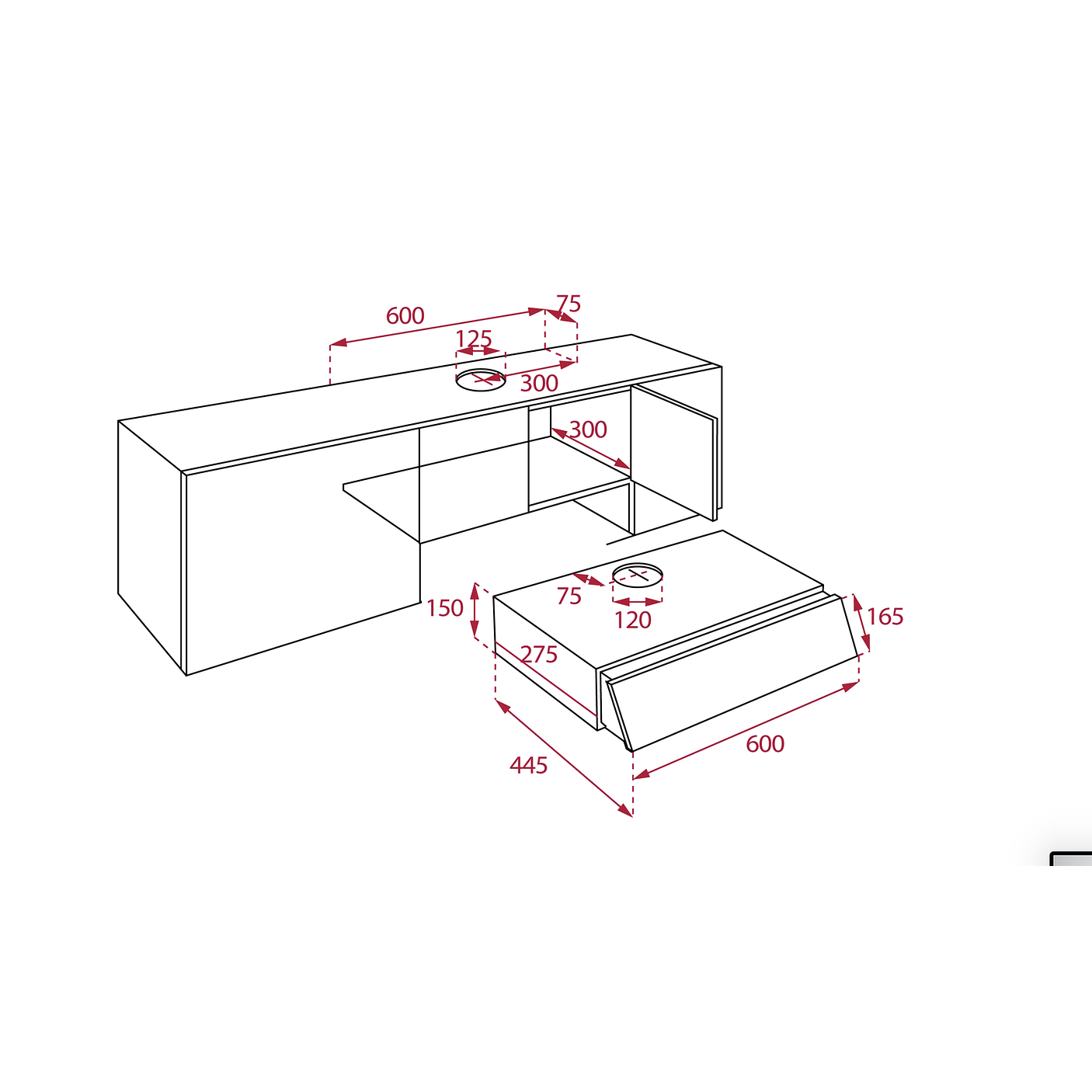 XT2 62030 SOS Campana Integrable 60 cm Gris TEKA 8