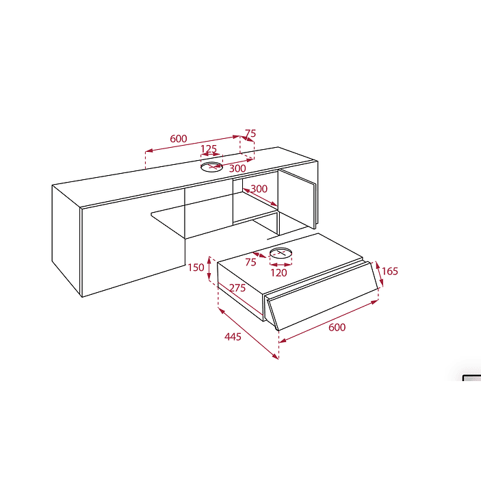 XT2 62030 SOS Campana Integrable 60 cm Gris TEKA 8