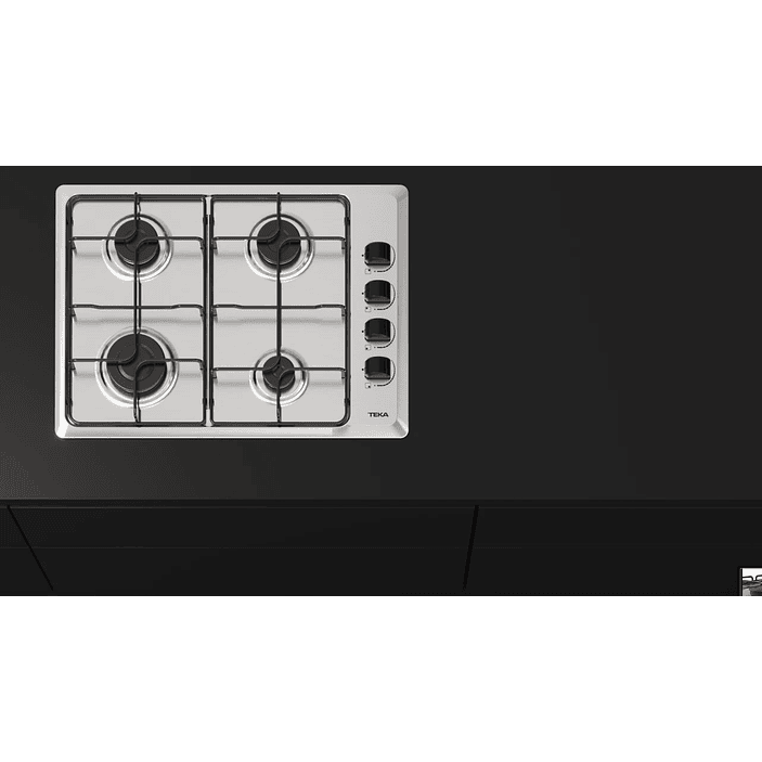 HLX 540 KL Placa de cocción a gas butano con 4 fuegos Acero inoxidable TEKA 5