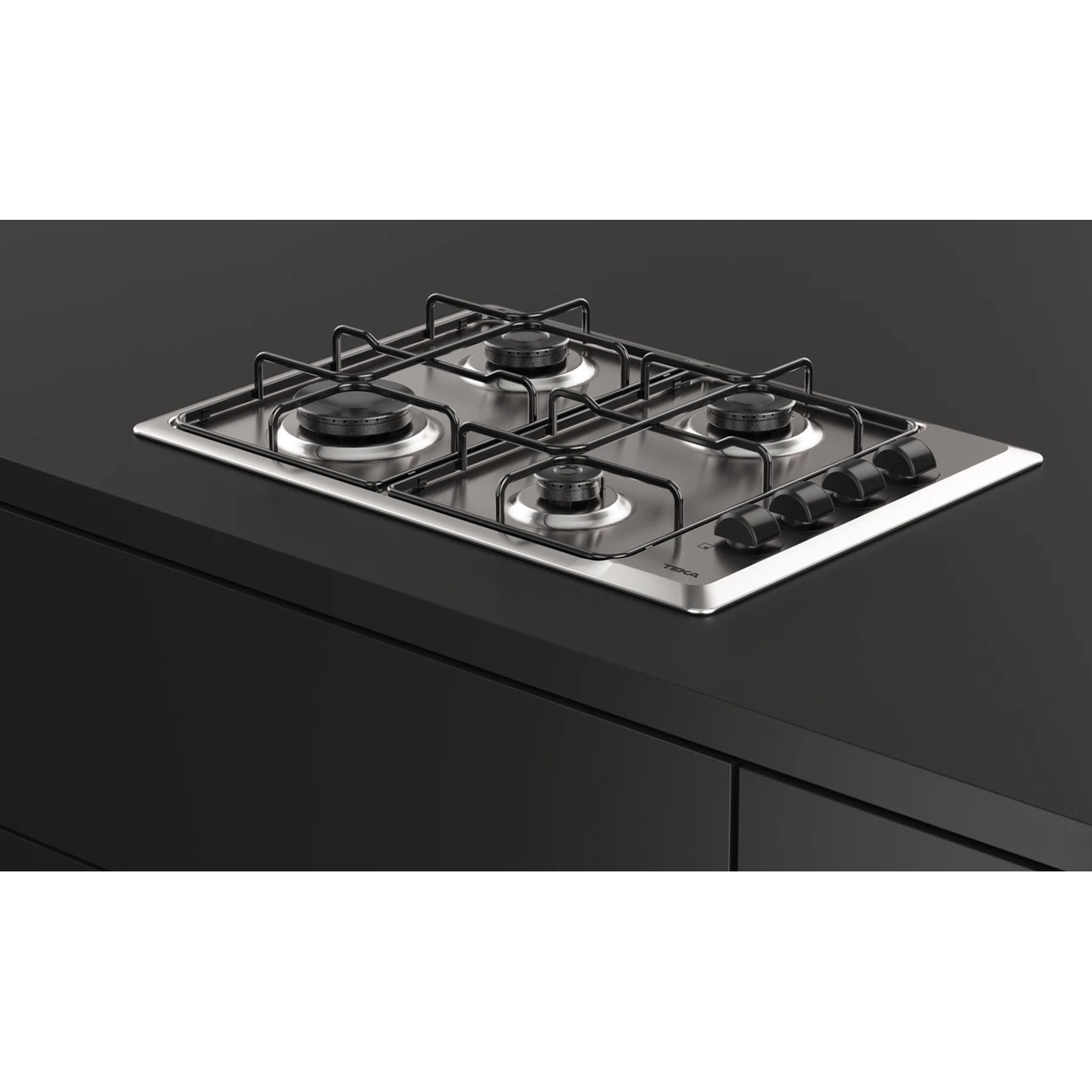 HLX 540 KL Placa de cocción a gas butano con 4 fuegos Acero inoxidable TEKA 6