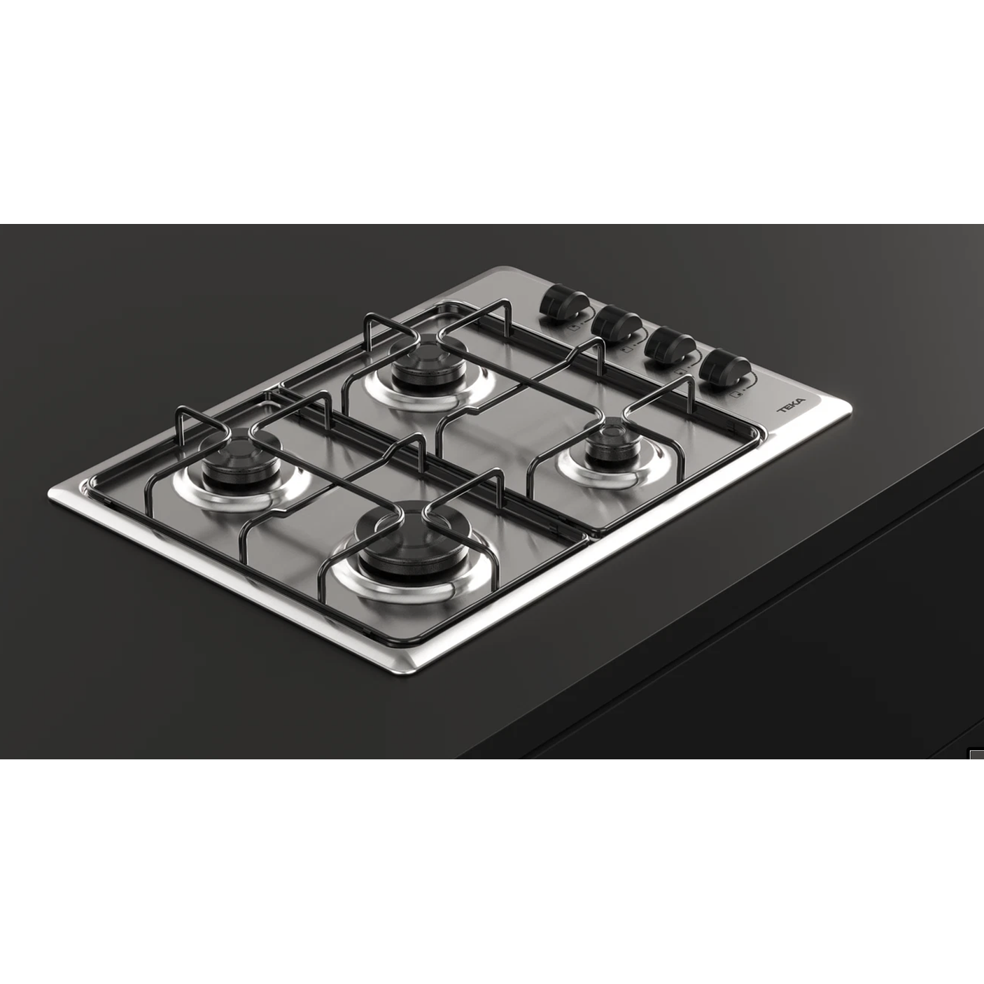 HLX 540 KL Placa de cocción a gas butano con 4 fuegos Acero inoxidable TEKA 7