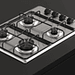HLX 540 KL Placa de cocción a gas butano con 4 fuegos Acero inoxidable TEKA - Miniatura 7