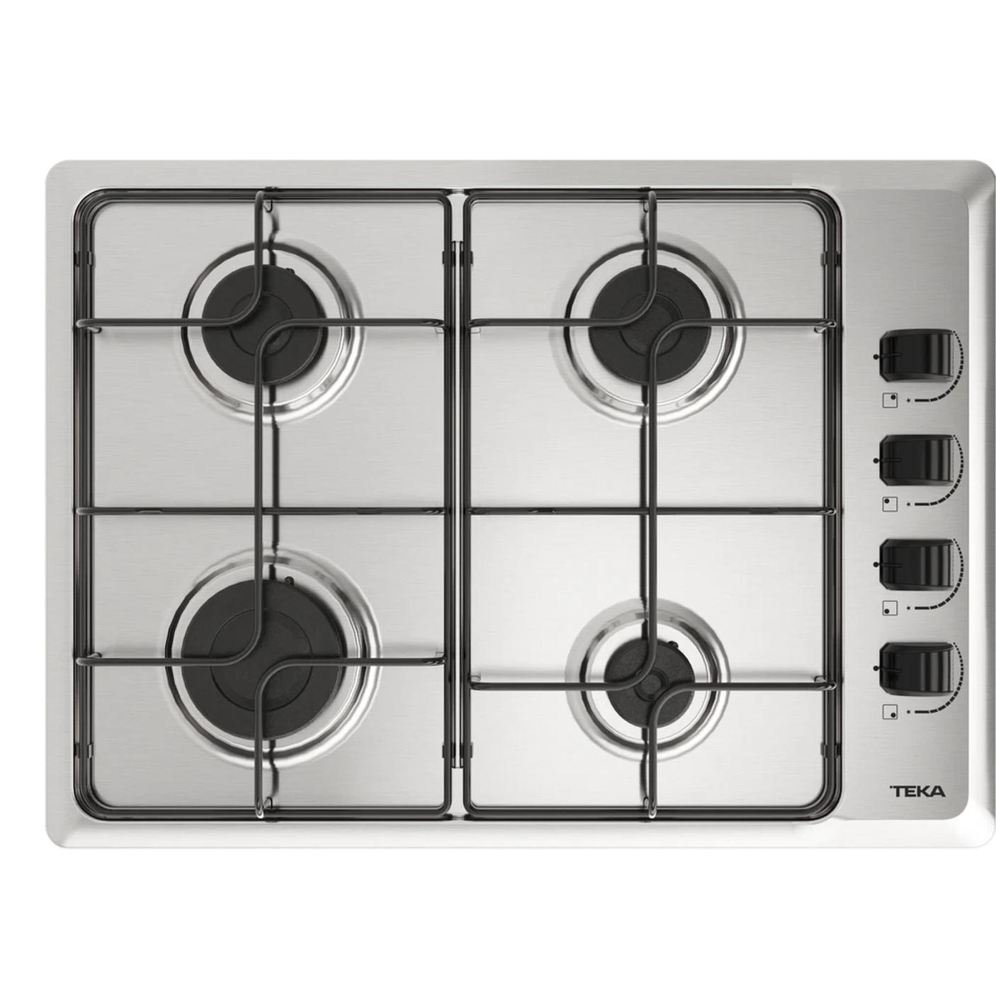 HLX 540 KL Placa de cocción a gas butano con 4 fuegos Acero inoxidable TEKA 2
