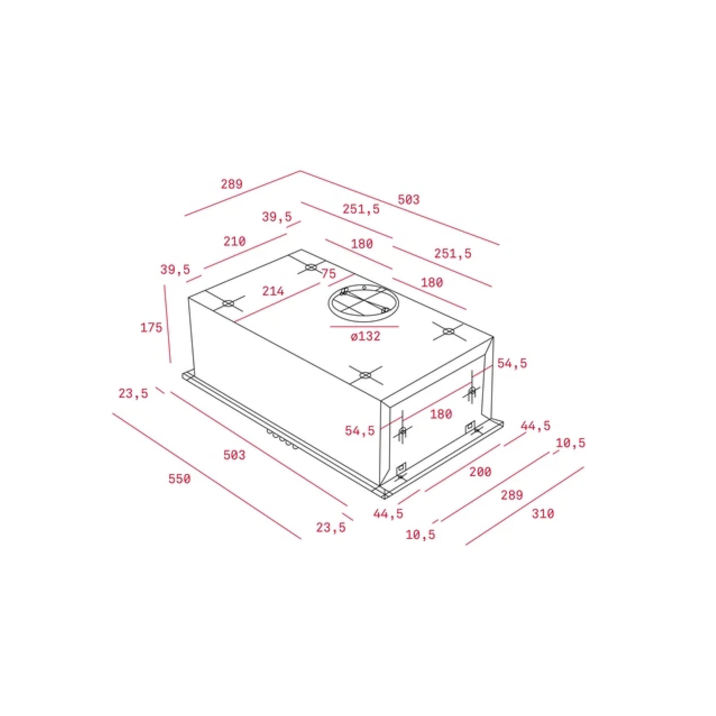 GFH 55 Campana de Integración 55 cm Acero inoxidable TEKA 2