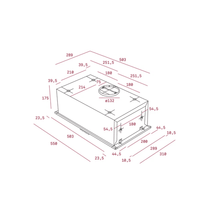 GFH 55 Campana de Integración 55 cm Acero inoxidable TEKA 2