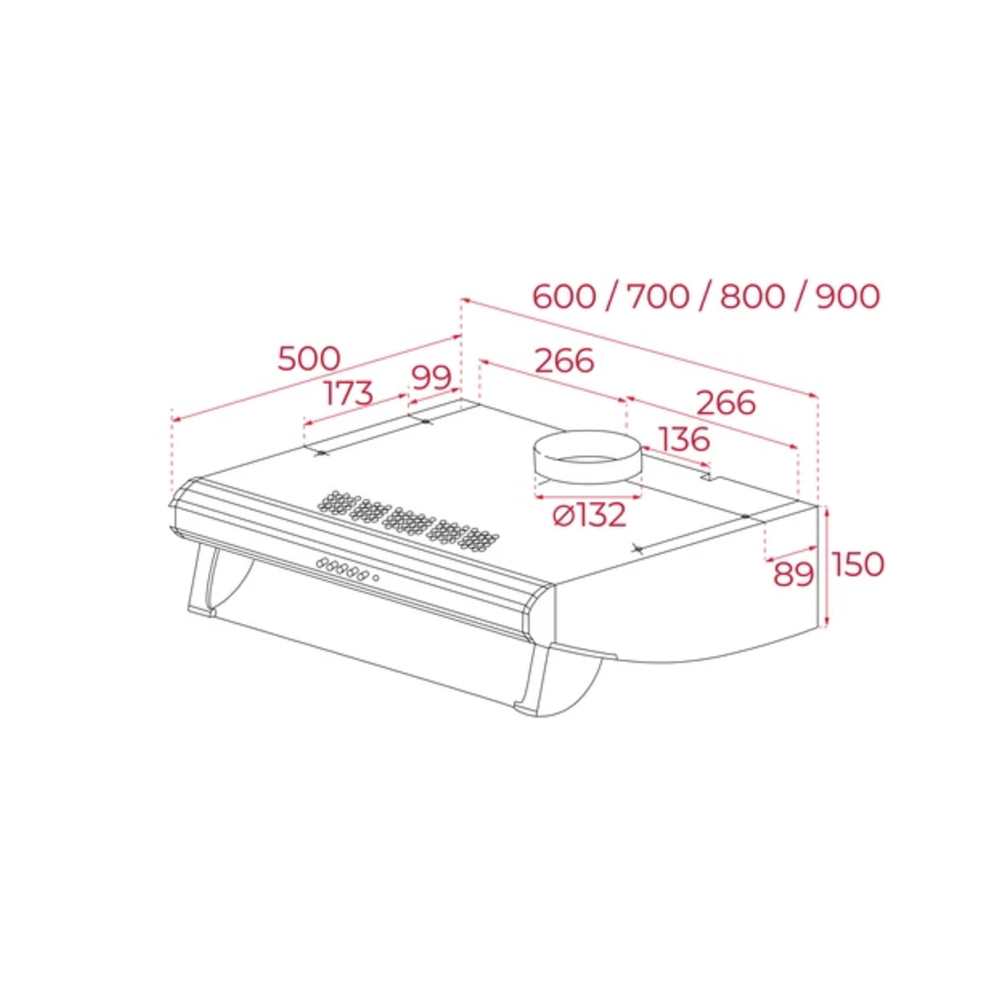 C 6420 Campana integrada 60 cm Negro TEKA 2