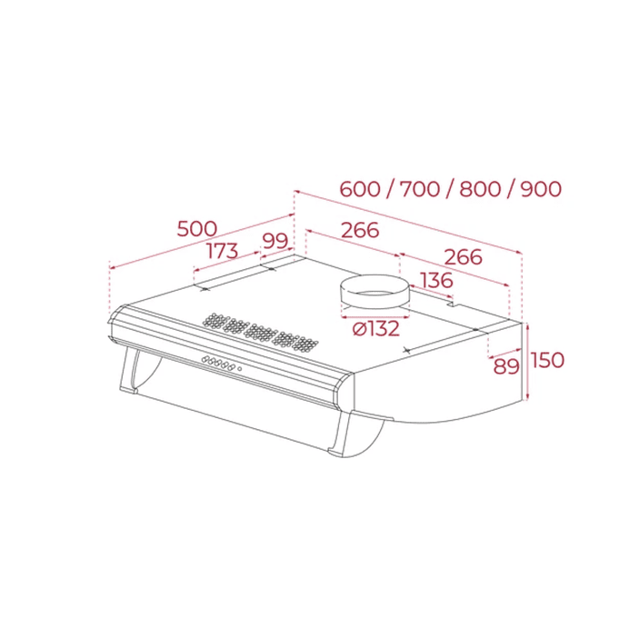 C 6420 Campana integrada 60 cm Negro TEKA 2
