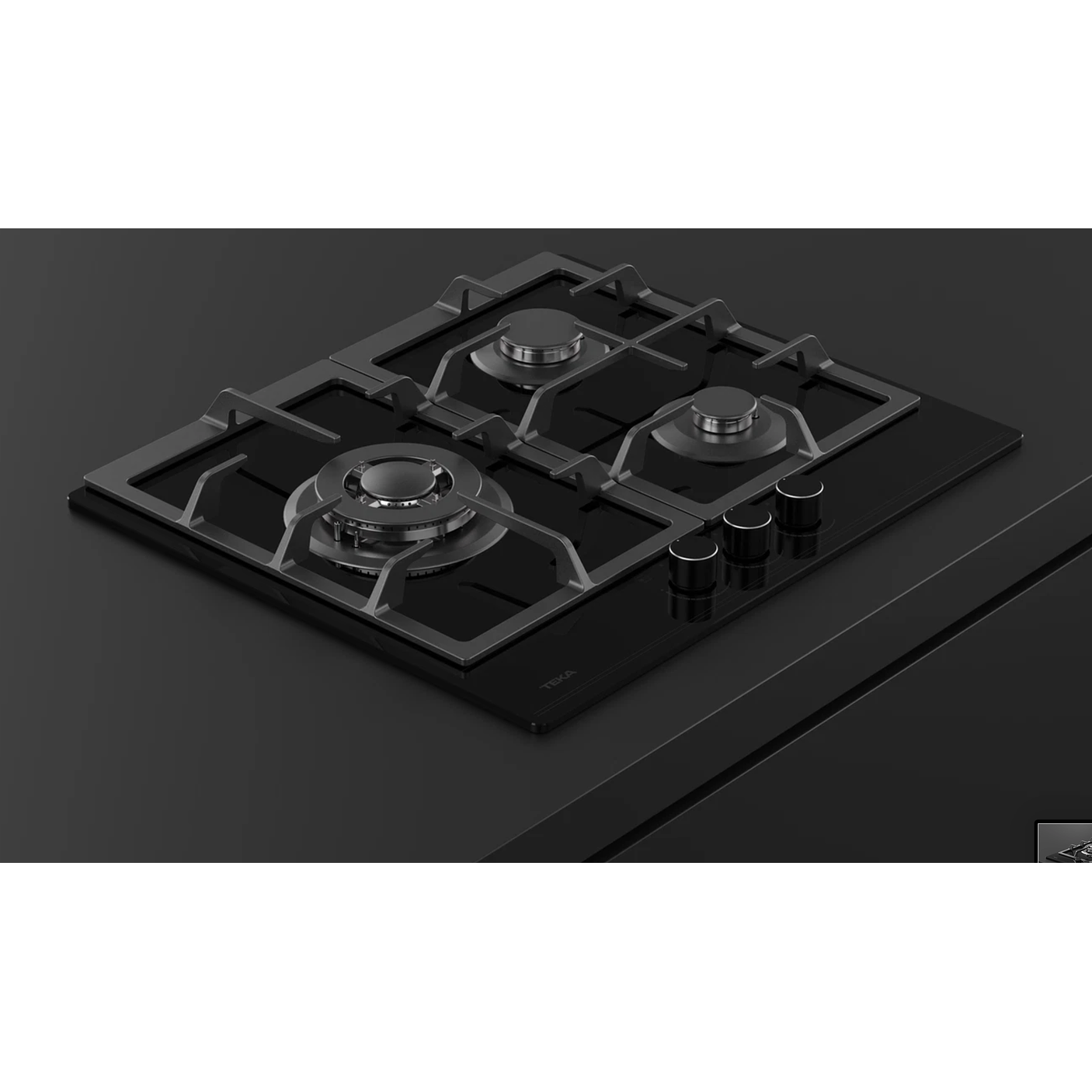 GBC 63110 Placa de gas butano 3 quemadores Negro TEKA 10