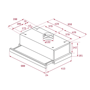 TL 9310 Campana extensible 90 cm TEKA