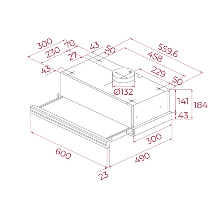 CNL 6415 Campana extensible 60 cm Negro TEKA 4