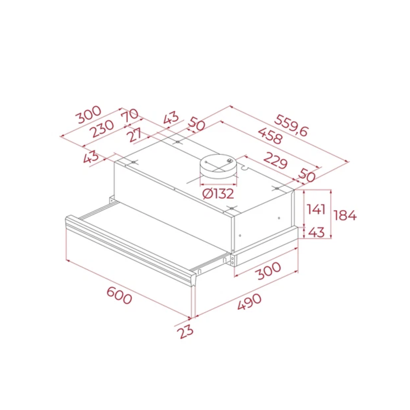 CNL 6415 Campana extensible 60 cm Blanco TEKA 3