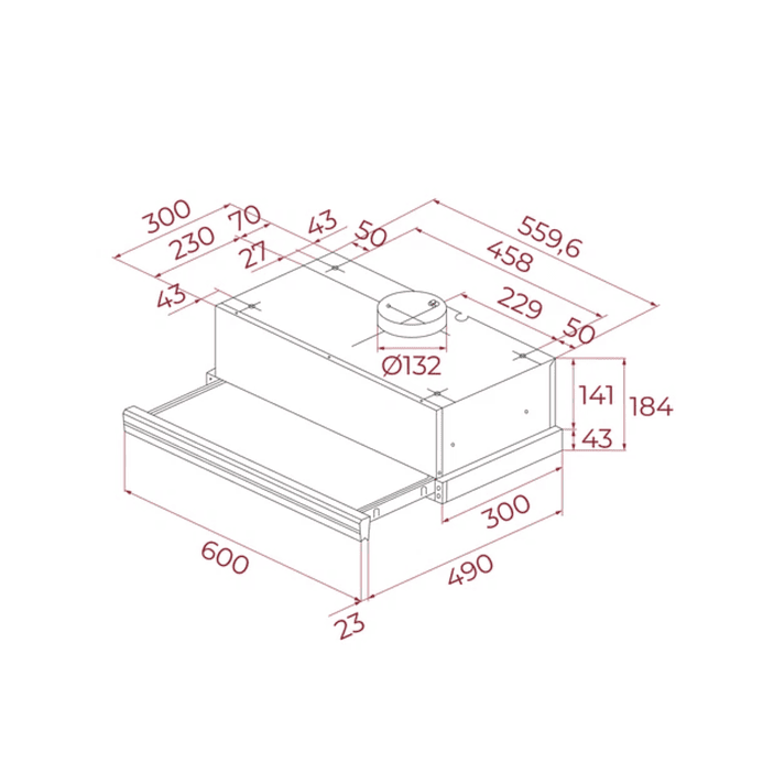 CNL 6415 Campana extensible 60 cm Blanco TEKA 3