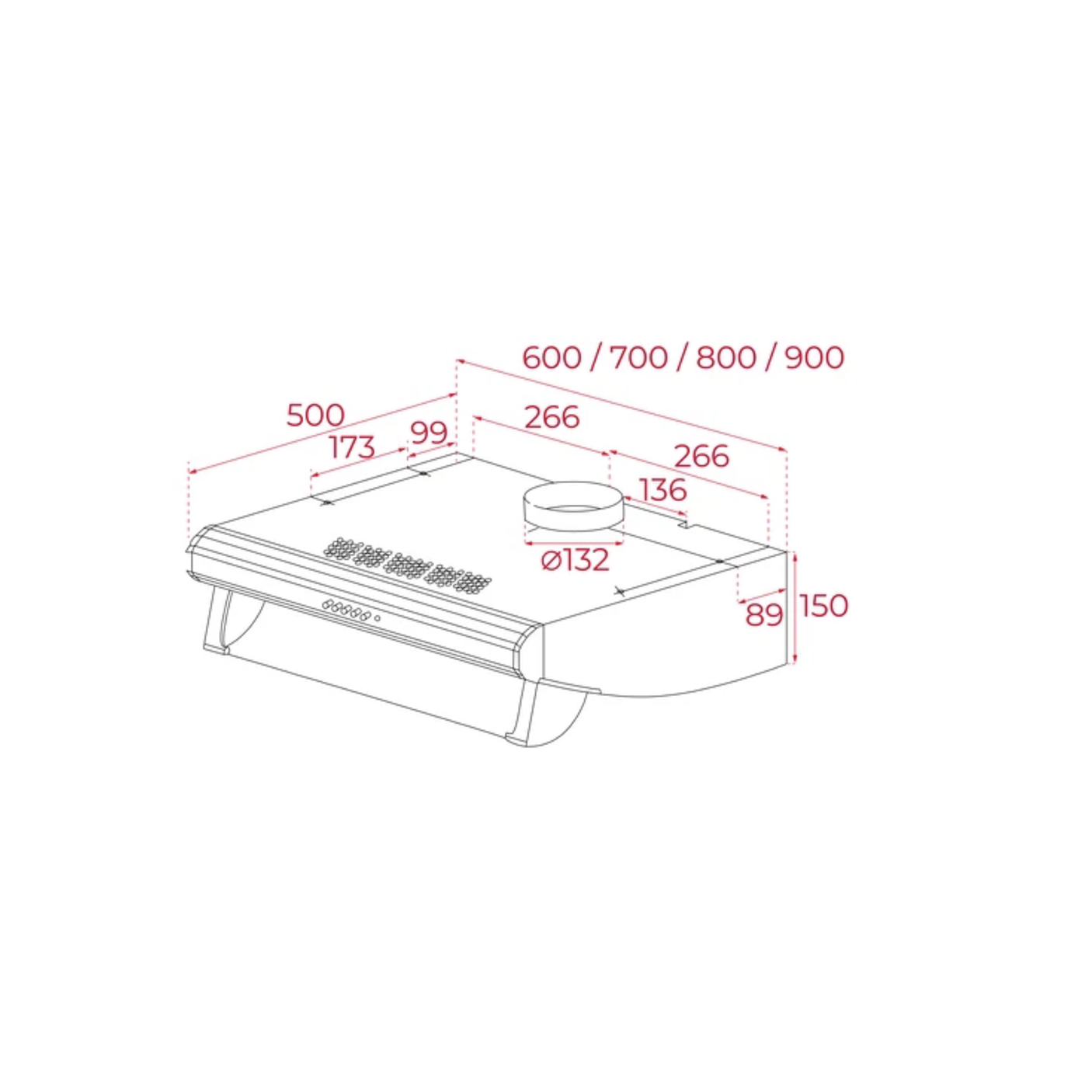 C 9420 Campana Clásica integrada 90 cm Acero inoxidable TEKA 4