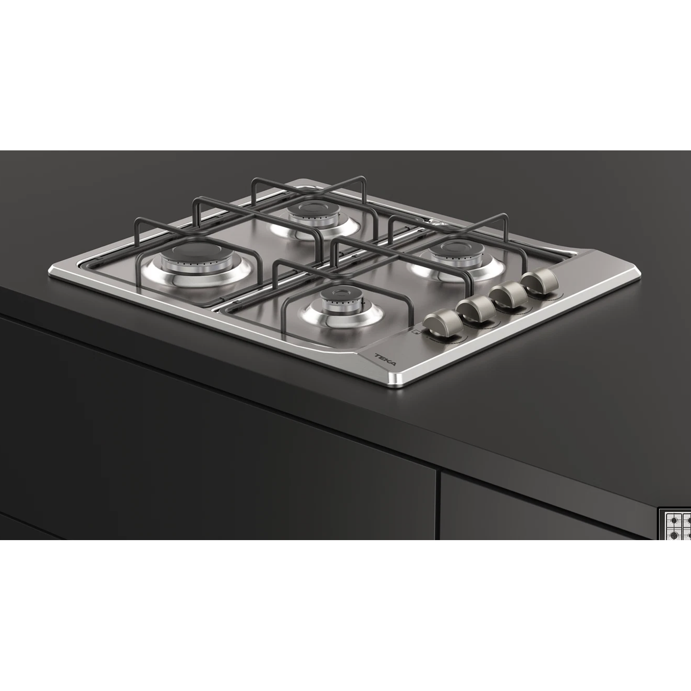 E/60.3 40 Placa de cocción a gas natural 60 cm Acero inoxidable TEKA 3