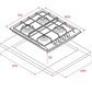 E/60.3 40 Placa de cocción a gas natural 60 cm Acero inoxidable TEKA - Miniatura 5