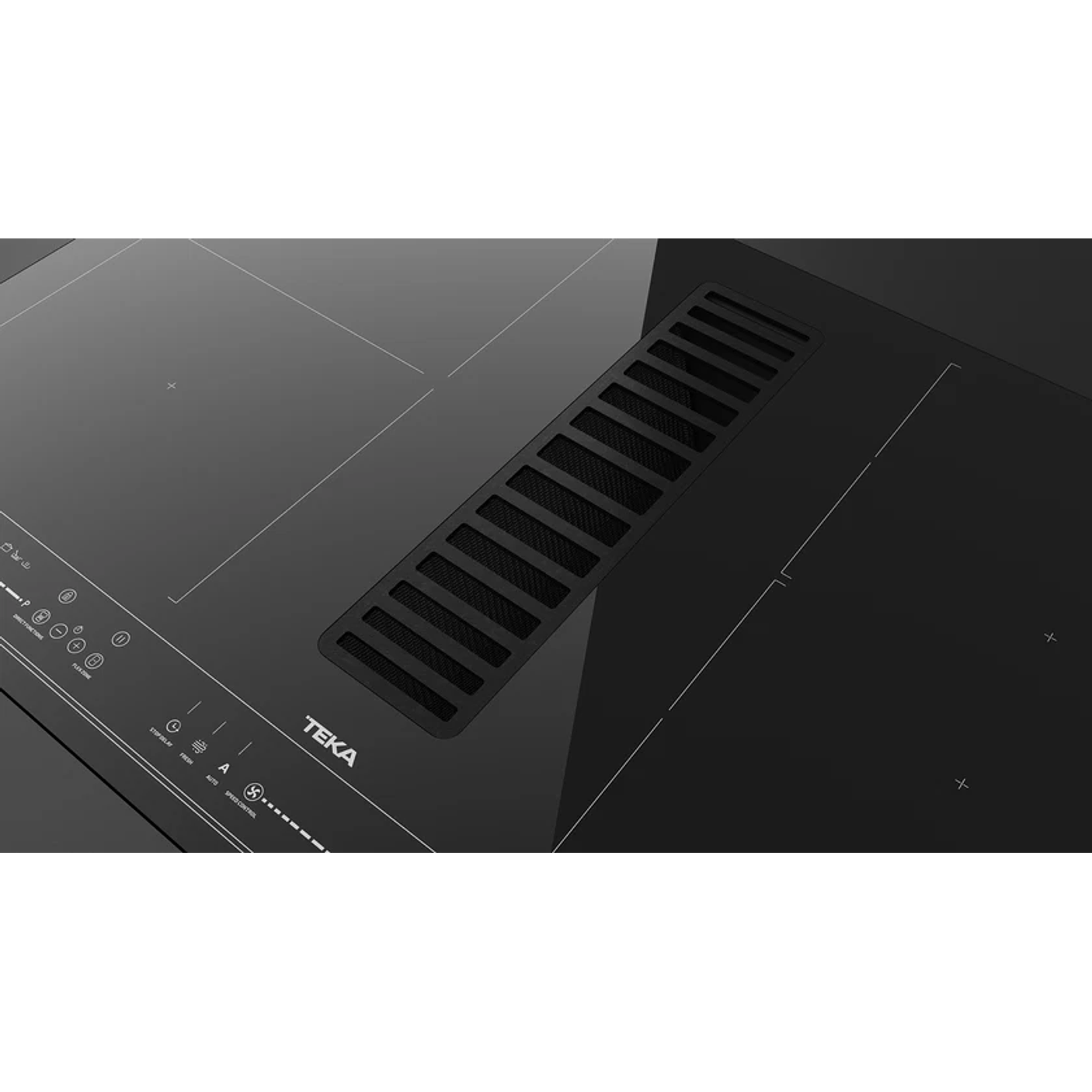 Placa de inducción FullFlex con campana integrada MasterSense Air AFF 87601 MST 3