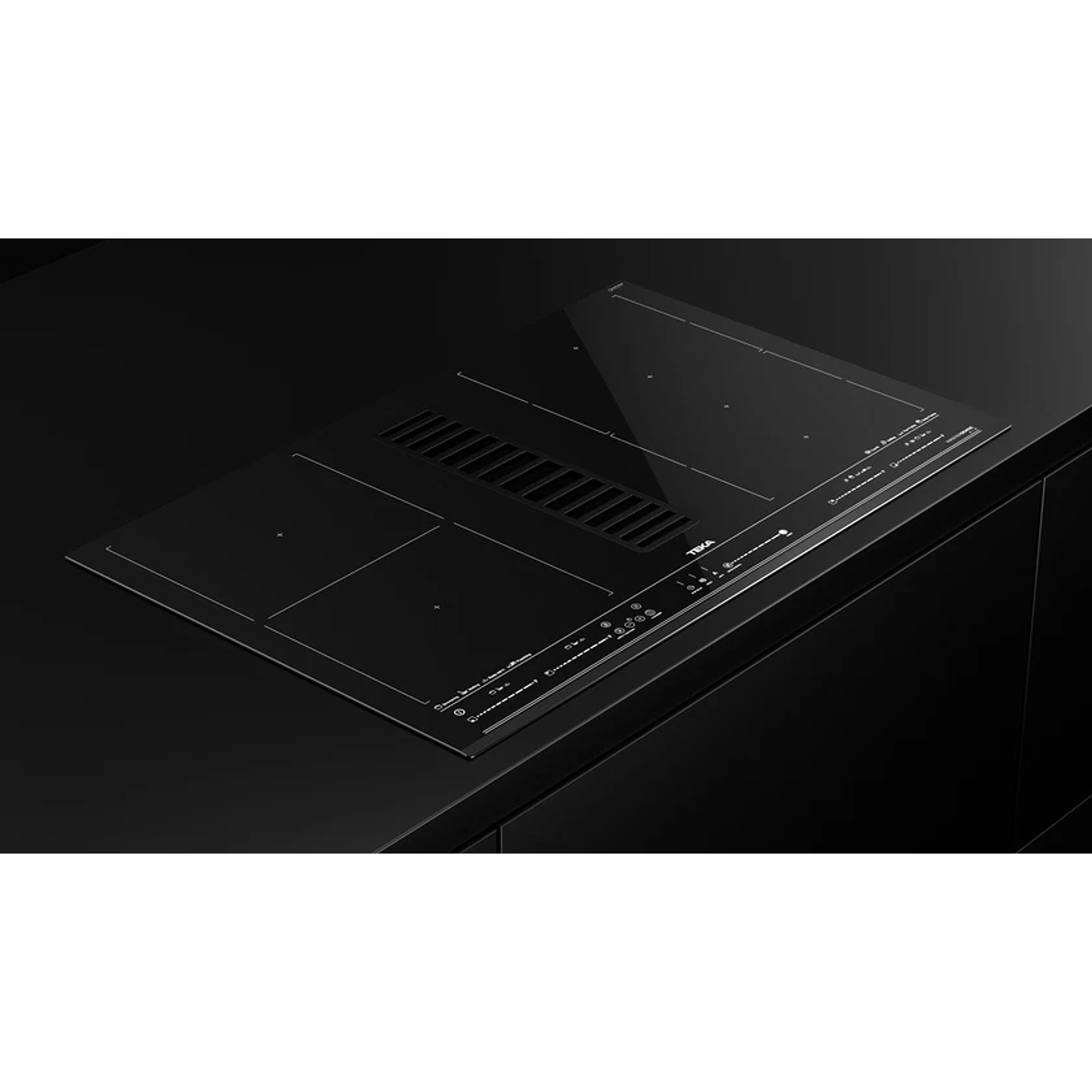 Placa de inducción FullFlex con campana integrada MasterSense Air AFF 87601 MST 8