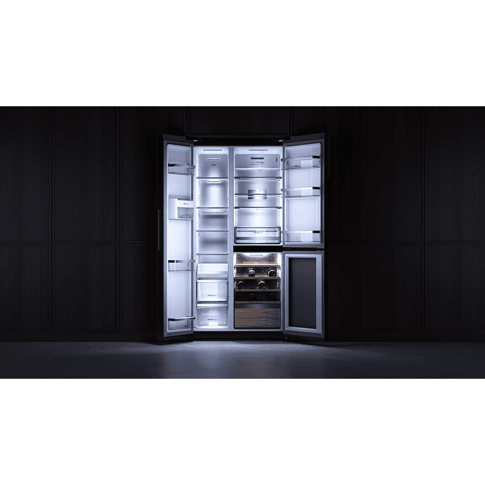 Frigorífico Side by Side Teka RLF 85950 GBK con Vinoteca Integrada • Cristal Negro 5