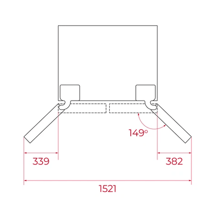Frigorífico Americano 4 Puertas Teka RMF 75820 GBK • Cristal Negro • Inverter 7