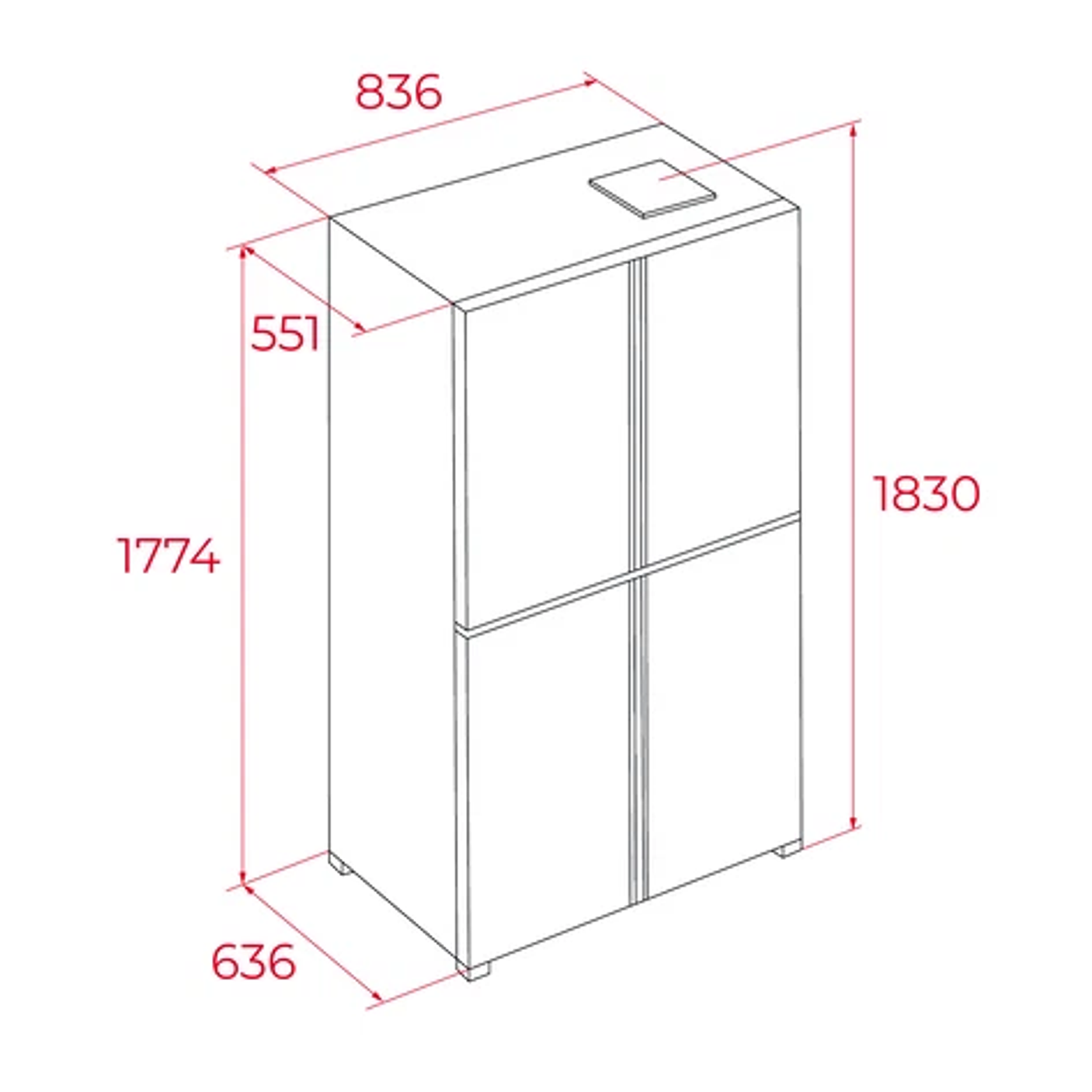 Frigorífico Americano 4 Puertas Teka RMF 77960 SS • Inox Antihuella • Inverter 10