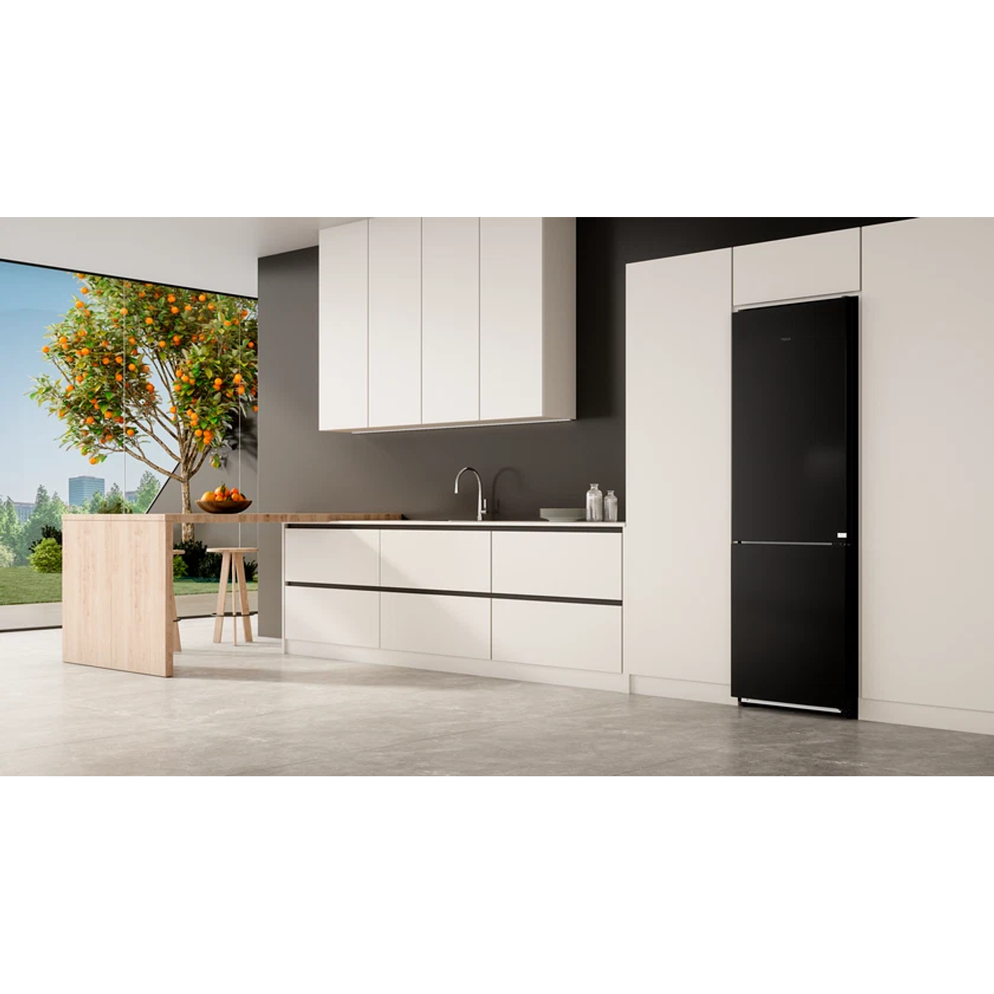 Frigorífico Combi Teka RBF 88670 GBK • Cristal Negro • Total No Frost • 201 cm 3