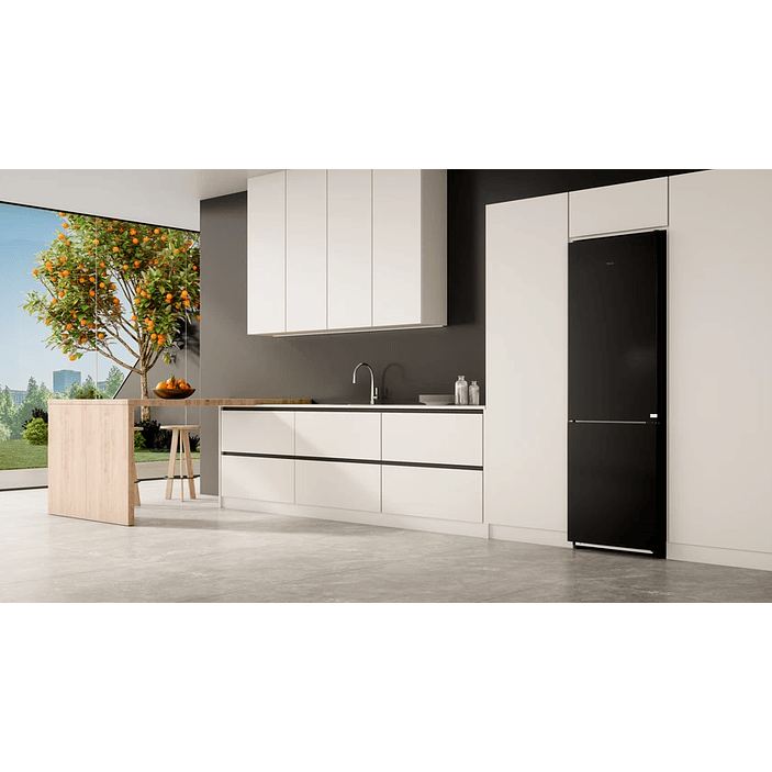 Frigorífico Combi Teka RBF 88670 GBK • Cristal Negro • Total No Frost • 201 cm 3