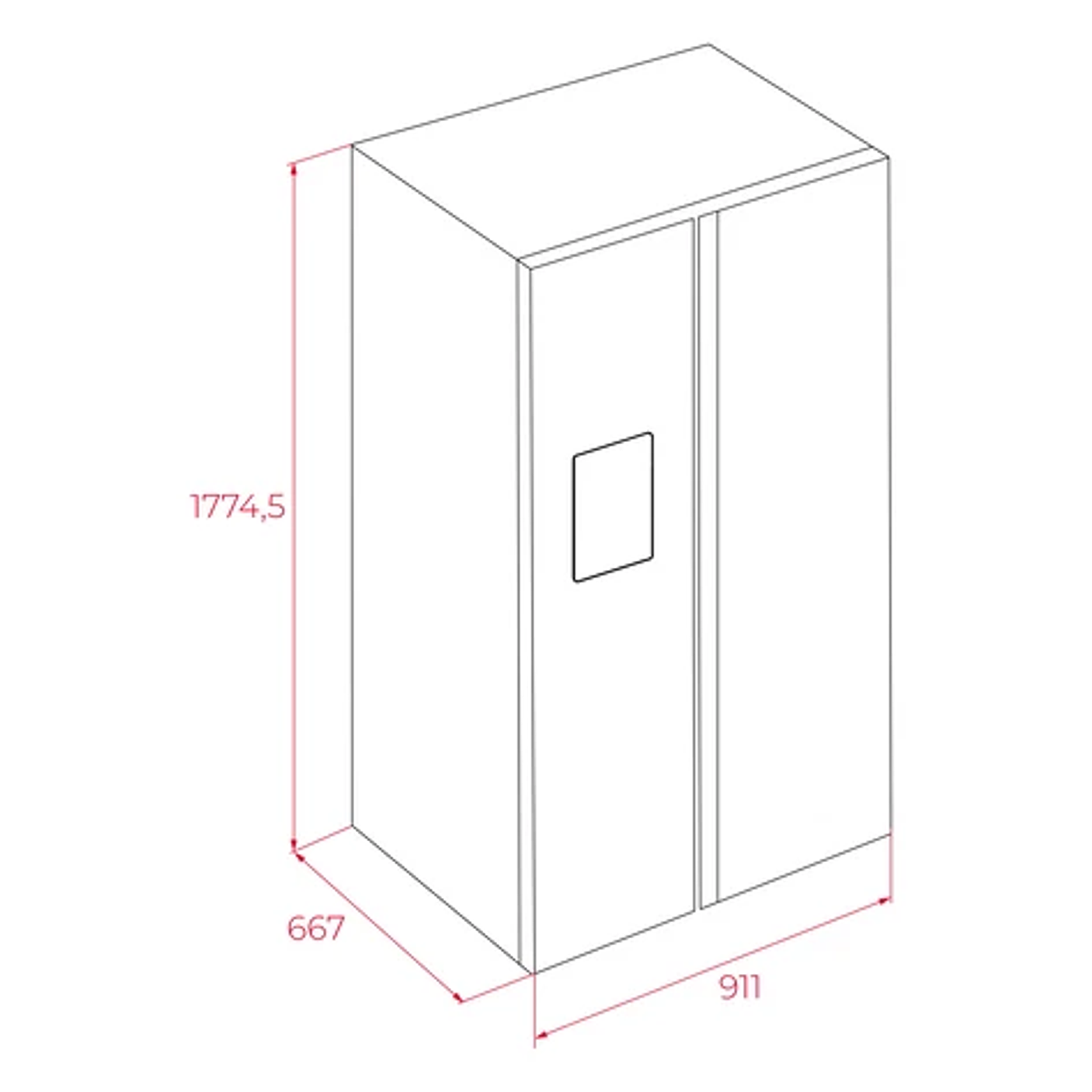 Frigorífico Americano Teka RLF 74960 SS • Side by Side • Dispensador de Agua • Inox 6