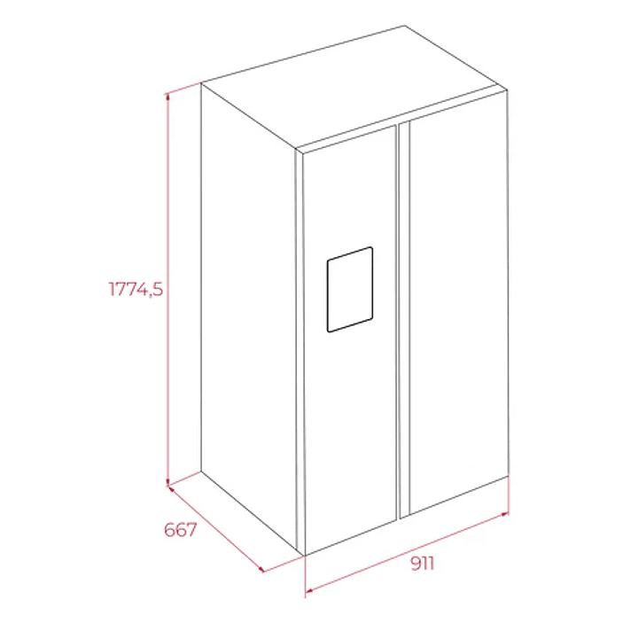 Frigorífico Americano Teka RLF 74960 SS • Side by Side • Dispensador de Agua • Inox 6