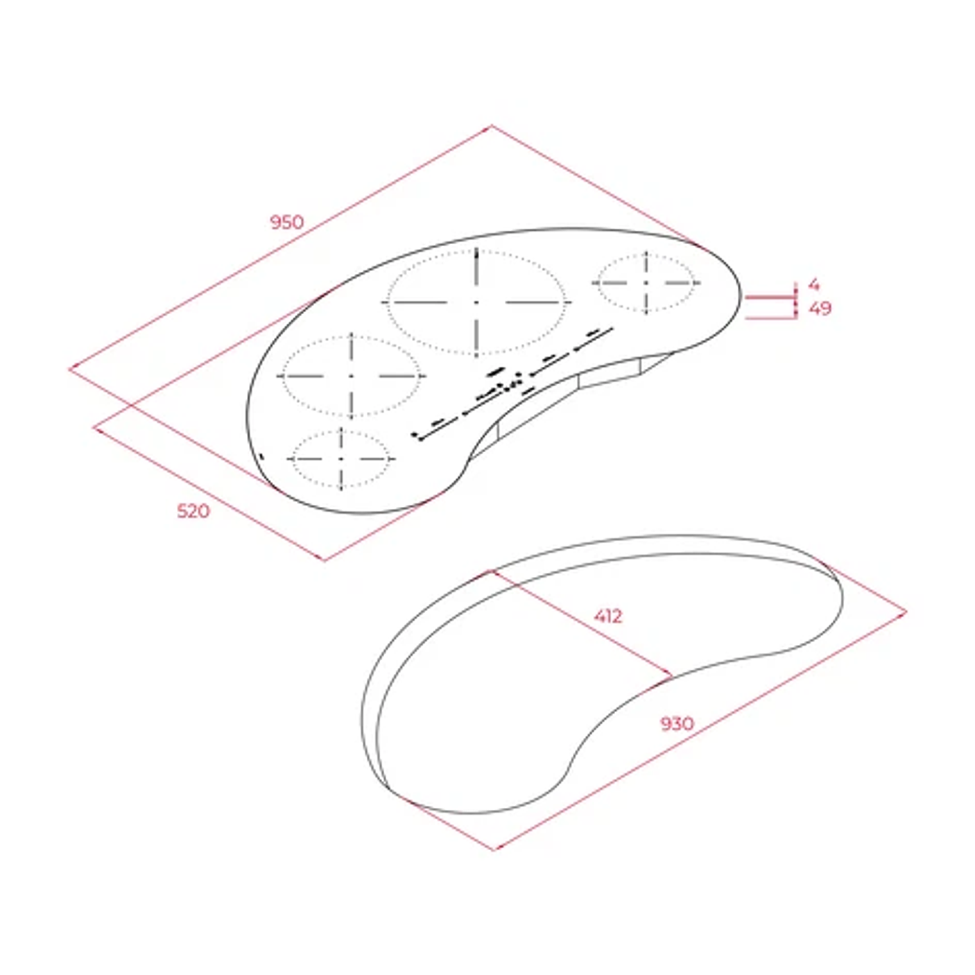 Placa de Inducción Teka IKC 94628 MST BK • 95 cm • Sensores de Temperatura 7