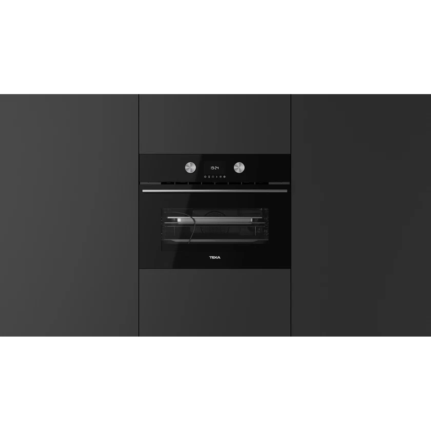 Horno Compacto Teka HLC 8470 SC BK • Vapor SteamCrisp • 15 Funciones • Cristal Negro 8