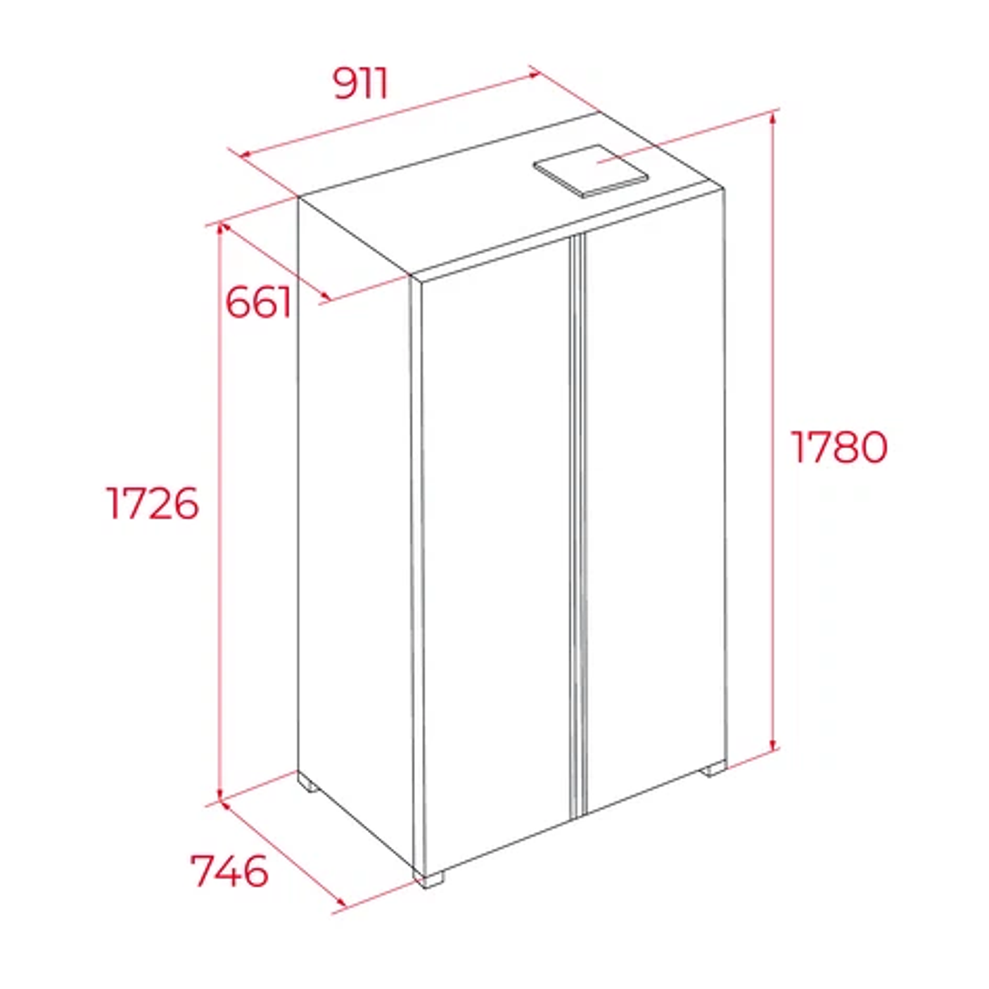 Frigorífico Americano Teka RLF 74917 GBK • Side by Side • Cristal Negro • Inverter 3