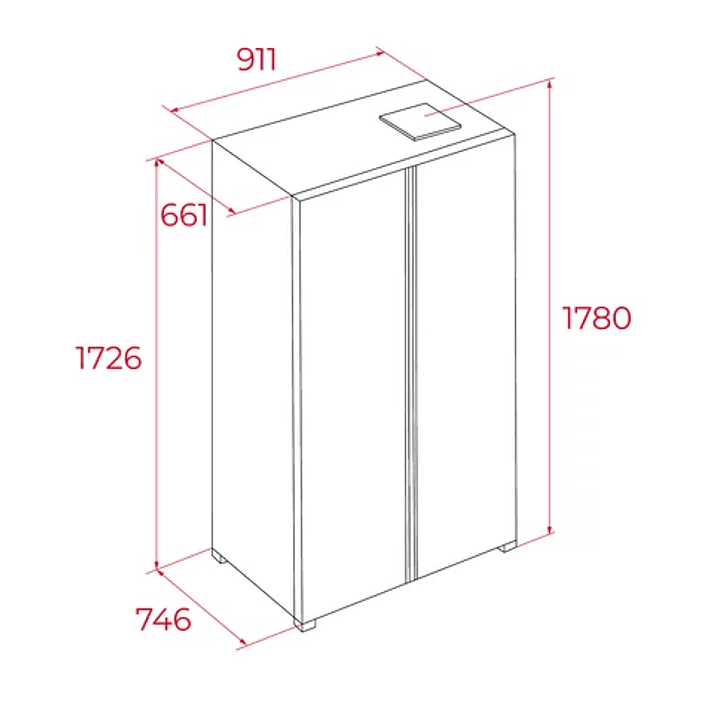Frigorífico Americano Teka RLF 74917 GBK • Side by Side • Cristal Negro • Inverter 3