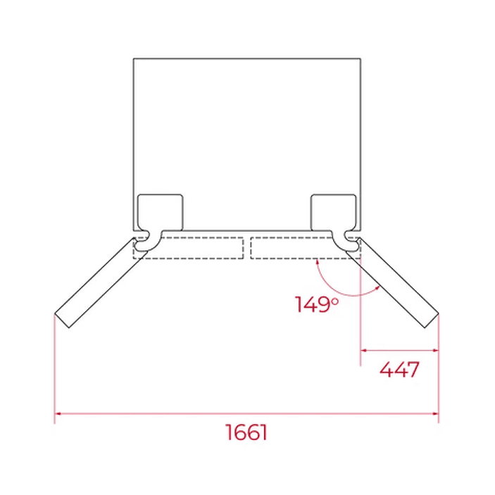 Frigorífico Americano Teka RLF 74917 GBK • Side by Side • Cristal Negro • Inverter 4