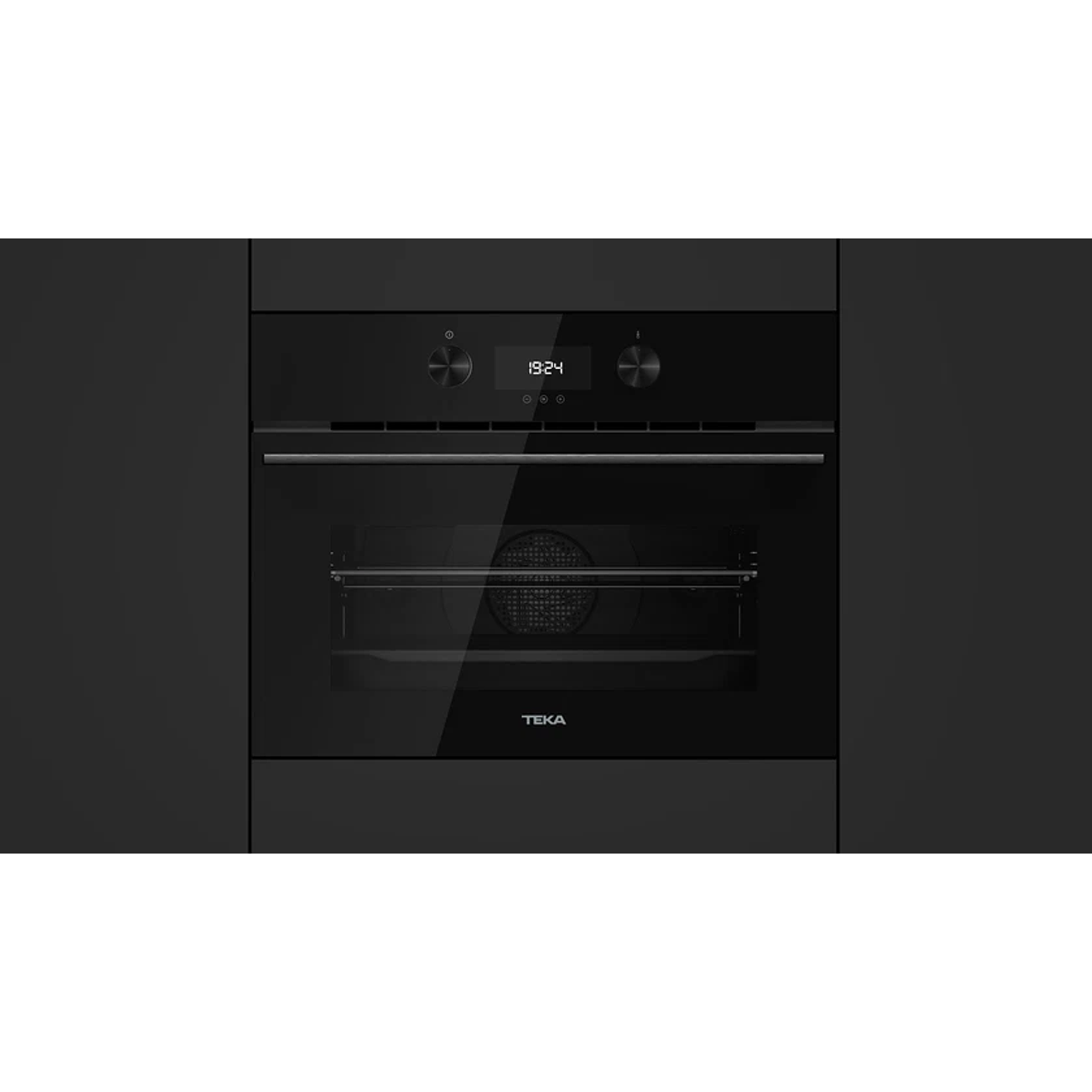 Horno + Microondas Teka HLC 8440 C FBK • 45 cm • Cristal Full Black • SurroundTemp 2