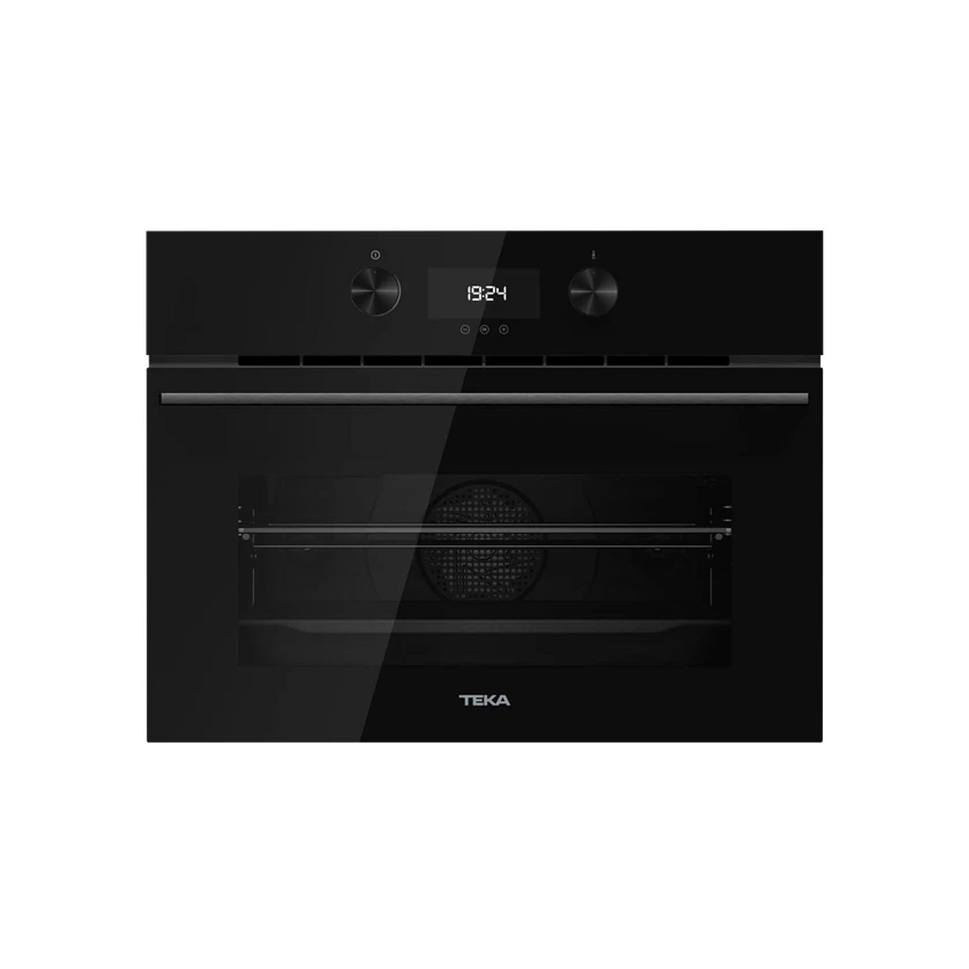 Horno + Microondas Teka HLC 8440 C FBK • 45 cm • Cristal Full Black • SurroundTemp 3