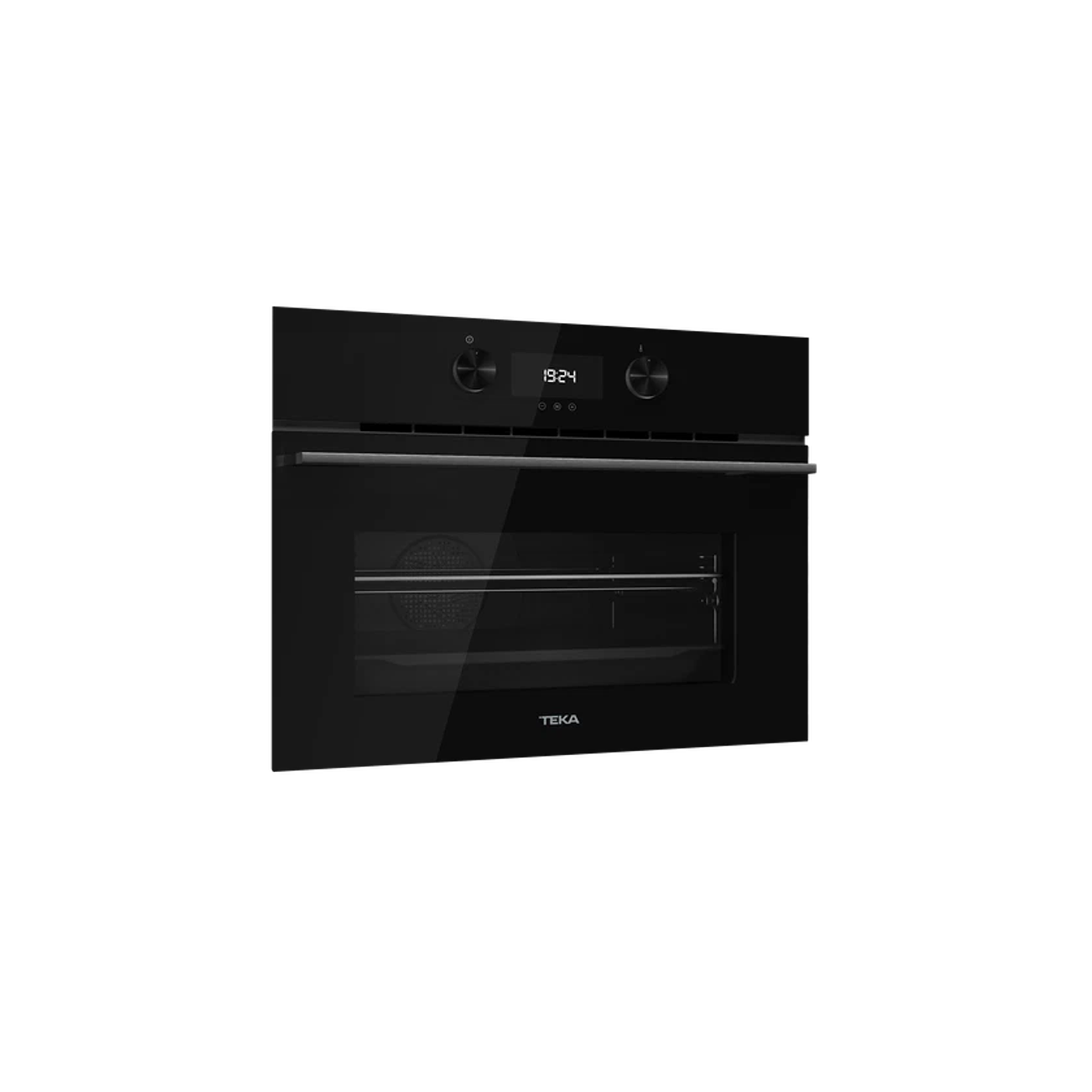 Horno + Microondas Teka HLC 8440 C FBK • 45 cm • Cristal Full Black • SurroundTemp 5
