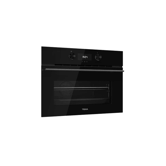 Horno + Microondas Teka HLC 8440 C FBK • 45 cm • Cristal Full Black • SurroundTemp 5