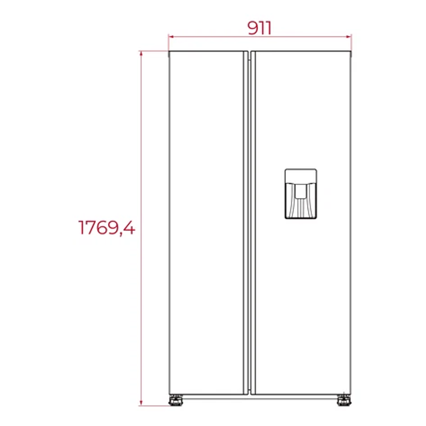 Frigorífico Americano Teka RLF 74930 SS • Side by Side • Dispensador de Agua • Motor Inverter 9