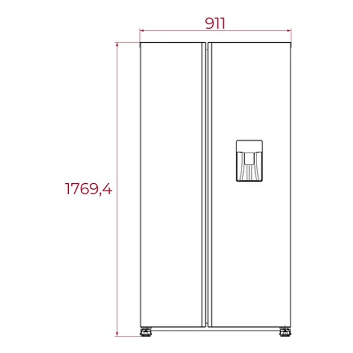 Frigorífico Americano Teka RLF 74930 SS • Side by Side • Dispensador de Agua • Motor Inverter 9