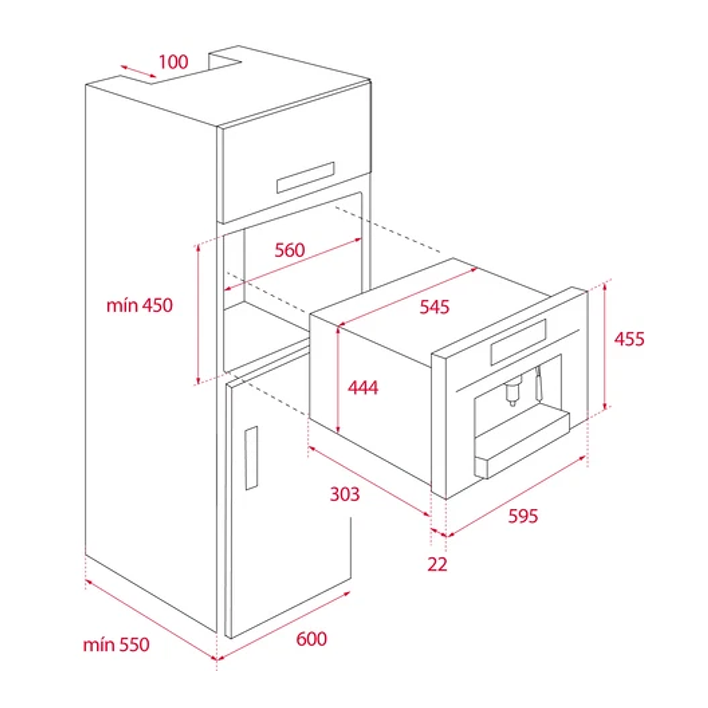Cafetera Integrable Teka CLC 8350 MC • Multicápsula y Café Molido • Pantalla TFT 7