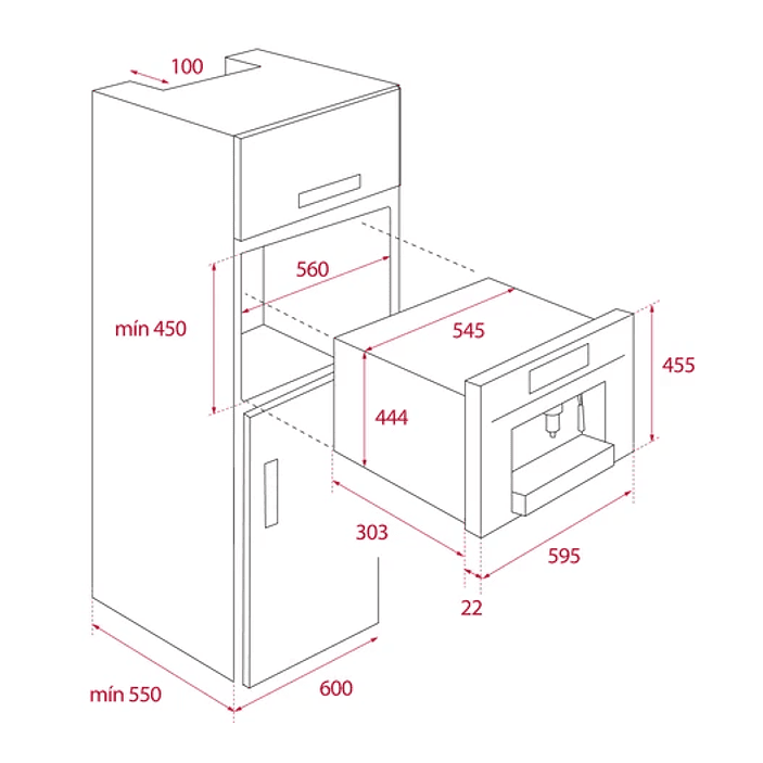 Cafetera Integrable Teka CLC 8350 MC • Multicápsula y Café Molido • Pantalla TFT 7
