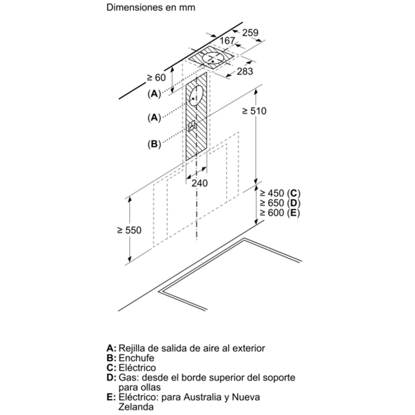 iQ500 Campana decorativa de pared 80 cm Cristal negro, Negro 13