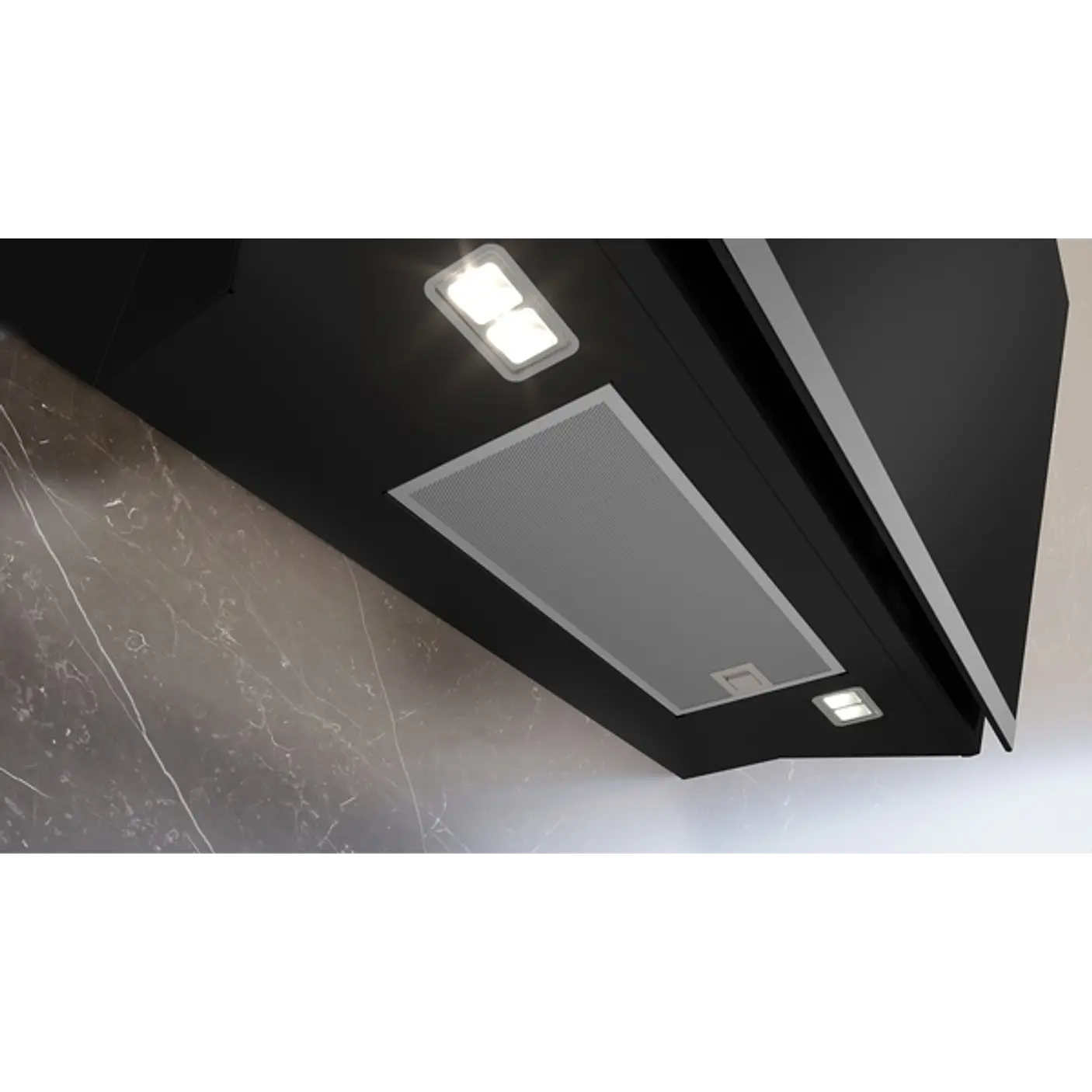 iQ500 Campana decorativa de pared 80 cm Cristal negro, Negro 3