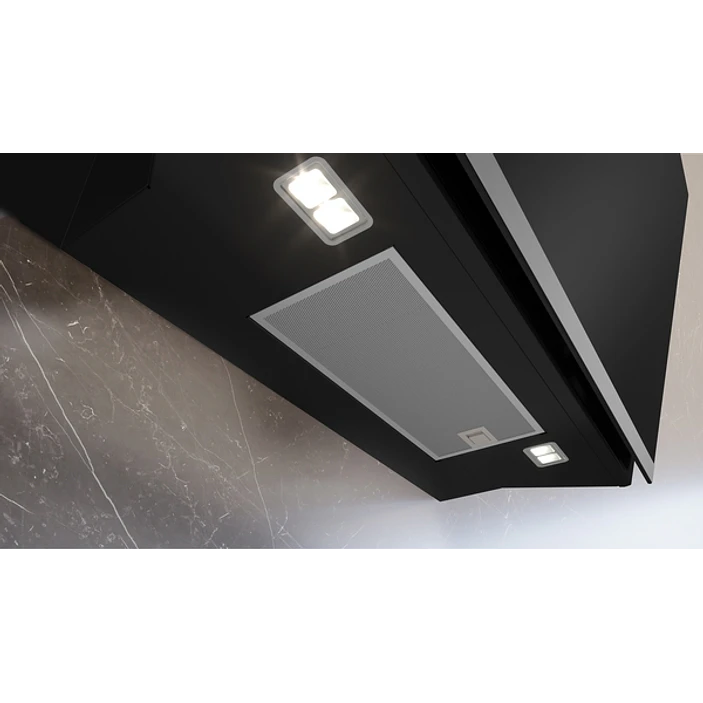 iQ500 Campana decorativa de pared 80 cm Cristal negro, Negro 3