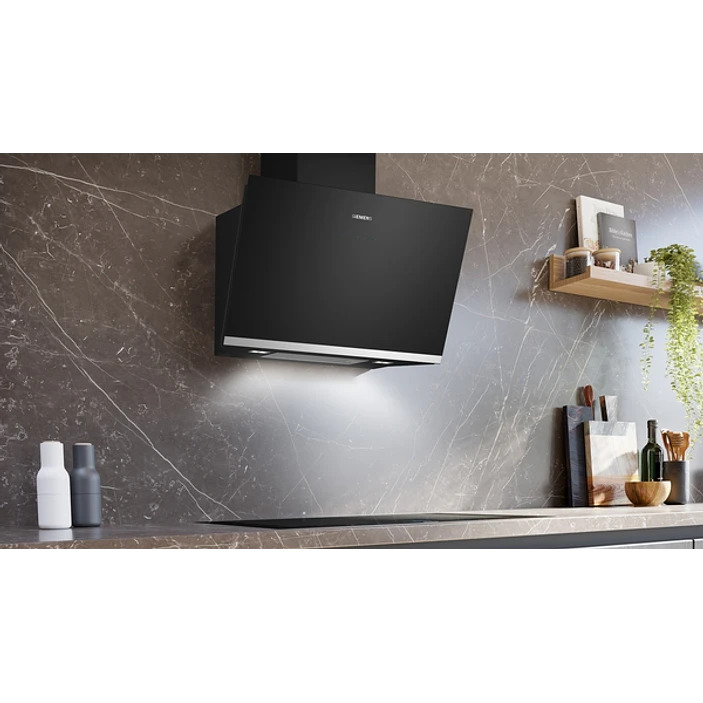 iQ500 Campana decorativa de pared 80 cm Cristal negro, Negro 5