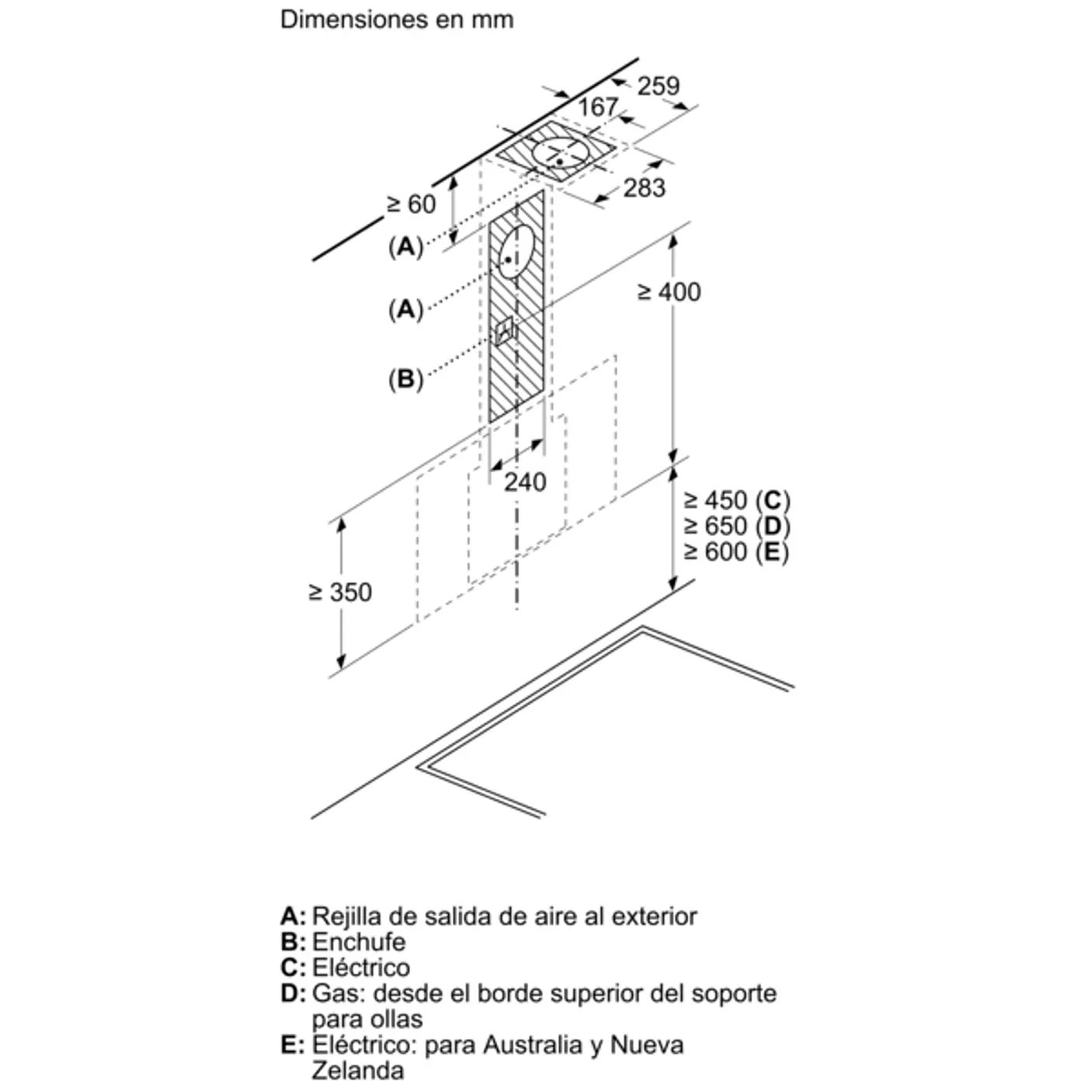 iQ300 Campana decorativa de pared 80 cm Cristal negro, Negro 12