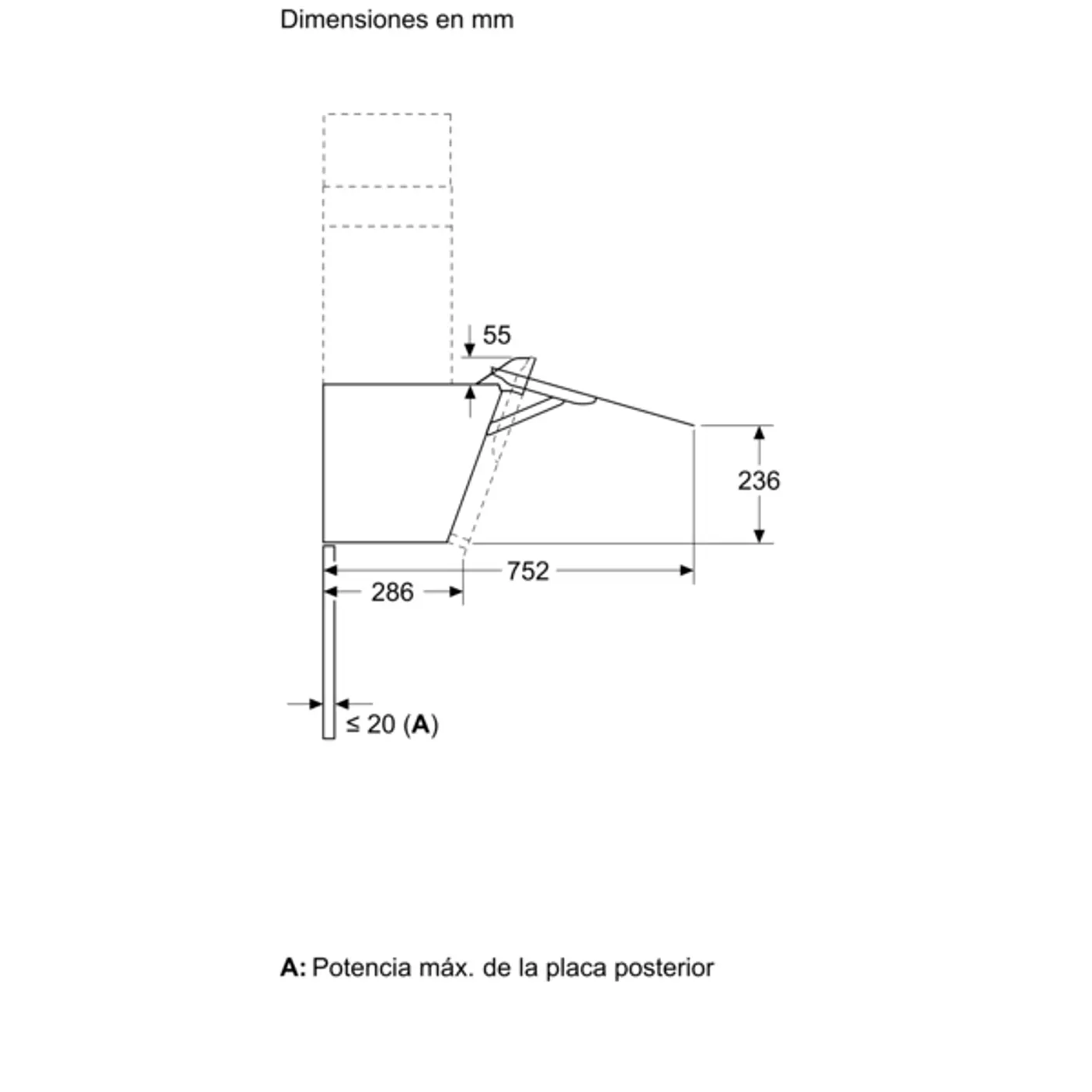 iQ300 Campana decorativa de pared 80 cm Cristal negro, Negro 11